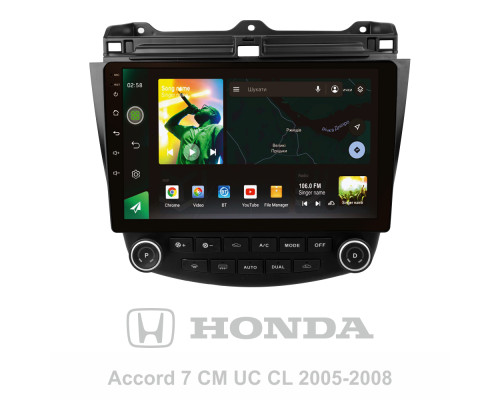 Штатна магнітола SIGMA X10232 ANDROID 10 2+32 Gb 4G DSP Honda Accord 7 CM UC CL 2005-2008 10