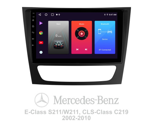 Штатна магнітола SIGMA F9216 ANDROID 10 2+32 Gb Mercedes Benz E-Class S211 W211 CLS-Class C219 2002-2010 9