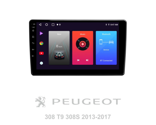 Штатна магнітола SIGMA F9216 ANDROID 10 2+32 Gb Peugeot 308 T9 308S 2013-2017 9