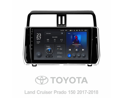 Штатна магнітола Teyes X1 2+32Gb Toyota Land Cruiser Prado 150 2017-2018 10