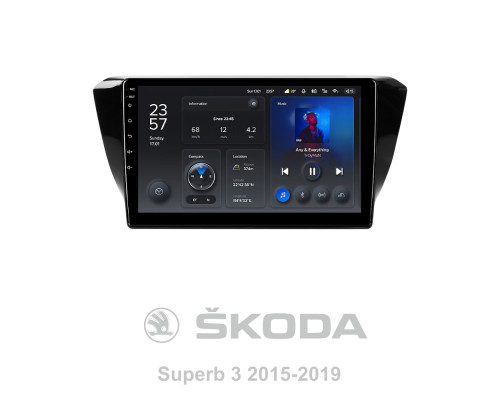 Штатна магнітола Teyes X1 2+32Gb Skoda Superb 3 2015-2019 10