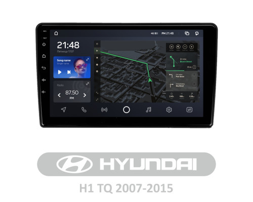 Штатна магнітола AMS T910 6+128 Gb Hyundai H1 TQ 2007-2015 9