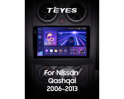 Штатна магнітола Teyes CC3 4+64 Gb Nissan Qashqai 1 J10 2006-2013 (F1) 9