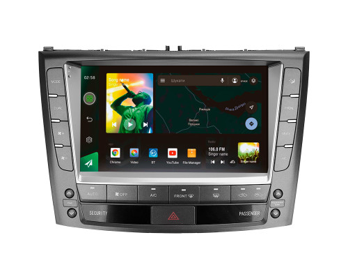 Штатна магнітола SIGMA X9464 ANDROID 10 4+64 Gb 4G DSP Lexus IS250 XE20 (Hm) 2005-2013 (A) 9