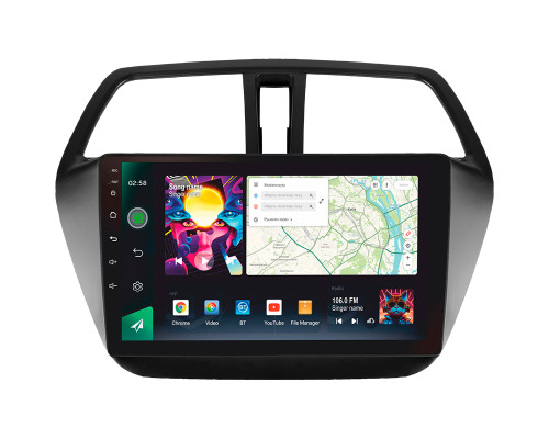 Штатна магнітола SIGMA PRO 9464 ANDROID 12 4+64 Gb 4G DSP Suzuki SX4 2 S-Cross 2012-2016 9