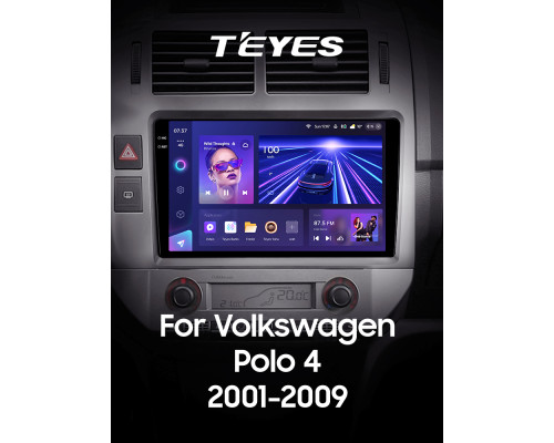 Штатна магнітола Teyes CC3 6+128 Gb з коловим оглядом 360° Volkswagen Polo Mk4 IV 4 (F2) 2001-2009 9