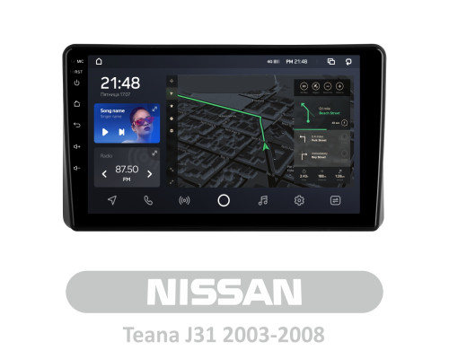 Штатна магнітола AMS T910 6+128 Gb Nissan Teana J31 2003-2008 (F1) 9