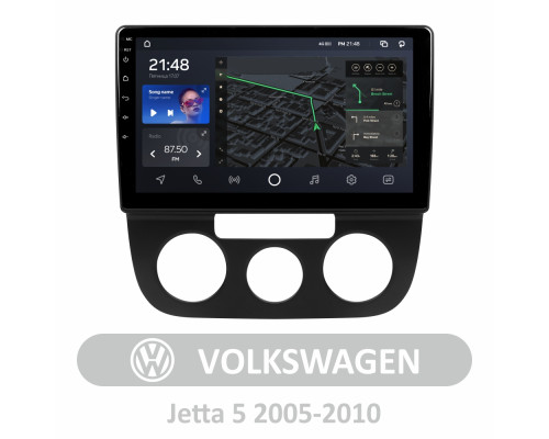 Штатна магнітола AMS T1010 6+128 Gb Volkswagen Jetta 5, Golf 5 2005-2010 (F1) 10