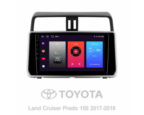 Штатна магнітола SIGMA F10216 ANDROID 10 2+32 Gb Toyota Land Cruiser Prado 150 2017-2018 10