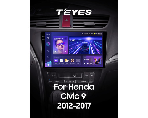 Штатна магнітола Teyes CC3 6+128 Gb з коловим оглядом 360° Honda Civic 9 FK FB 2012-2017 9