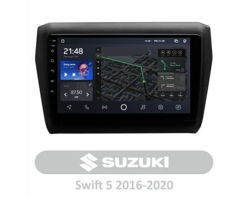 Штатна магнітола AMS T910 6+128 Gb Suzuki Swift 5 2016-2020 9