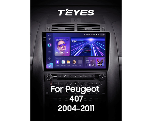 Штатна магнітола Teyes CC3 6+128 Gb з коловим оглядом 360° Peugeot 407 1 2004 - 2011 (F2) 9