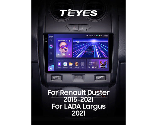 Штатна магнітола Teyes CC3 6+128 Gb з коловим оглядом 360° Renault Duster 2015-2021 (F1) 9