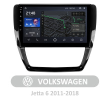 Штатна магнітола AMS T1010 6+128 Gb Volkswagen Jetta 6 2011-2018 10