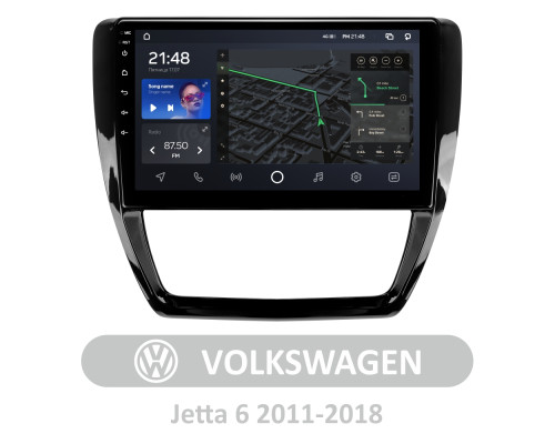 Штатна магнітола AMS T1010 6+128 Gb Volkswagen Jetta 6 2011-2018 10