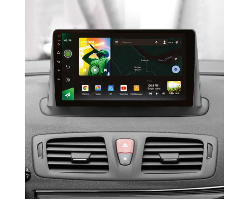 Штатна магнітола SIGMA X9232 ANDROID 10 2+32 Gb 4G DSP Renault Megane 3 2008-2014 (одна коса) 9