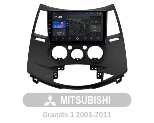 Штатна магнітола AMS T910 6+128 Gb Mitsubishi Grandis 1 2003-2011 (F2) 9