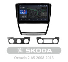 Штатна магнітола AMS T1010 6+128 Gb Skoda Octavia 2 A5 2008-2013 10