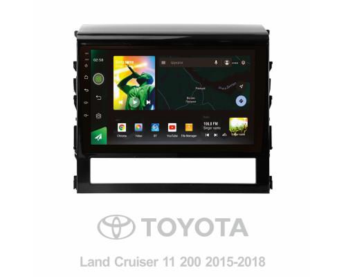 Штатна магнітола SIGMA X9232 ANDROID 10 2+32 Gb 4G DSP Toyota Land Cruiser 11 200 2015-2018 9