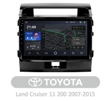 Штатна магнітола AMS T1010 6+128 Gb Toyota Land Cruiser 11 200 2007-2015 (F1) 10