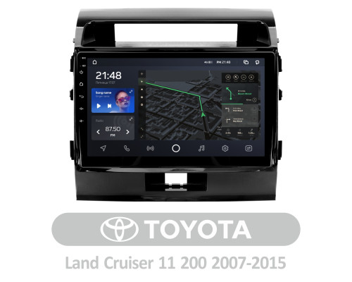 Штатна магнітола AMS T1010 6+128 Gb Toyota Land Cruiser 11 200 2007-2015 (F1) 10