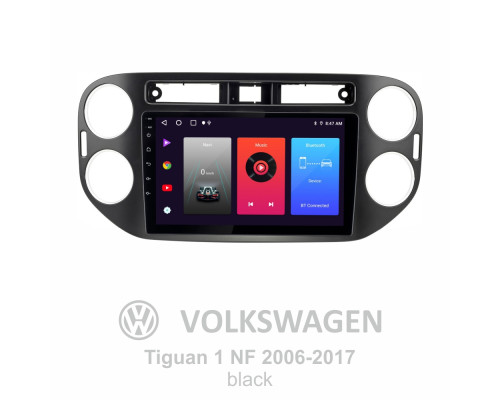 Штатна магнітола SIGMA F9216 ANDROID 10 2+32 Gb Volkswagen Tiguan 1 NF 2006-2017 (F1) black 9