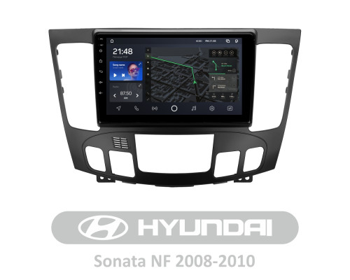 Штатна магнітола AMS T910 6+128 Gb Hyundai Sonata NF 2008-2010 (F2) 9