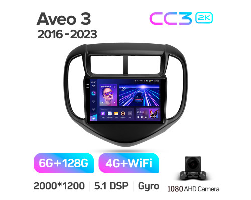 Штатна магнітола Teyes CC3 6+128 Gb Chevrolet Aveo 3 2016-2023 9