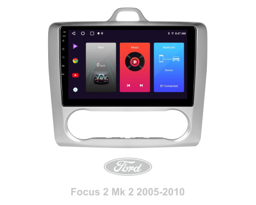 Штатна магнітола SIGMA F9216 ANDROID 10 2+32 Gb Ford Focus 2 Mk 2 2004-2011 (F2) 9