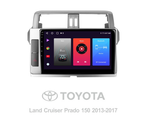 Штатна магнітола SIGMA F10216 ANDROID 10 2+32 Gb Toyota Land Cruiser Prado 150 2013-2017 10