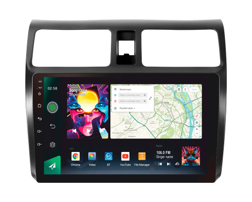 Штатна магнітола SIGMA PRO 10464 ANDROID 12 4+64 Gb 4G DSP Suzuki Swift 3 2003-2010 10