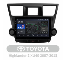 Штатна магнітола AMS T1010 6+128 Gb Toyota Highlander 2 XU40 2007-2013 (F2) 10