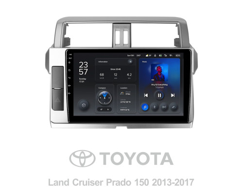 Штатна магнітола Teyes X1 2+32Gb Toyota Land Cruiser Prado 150 2013-2017 10