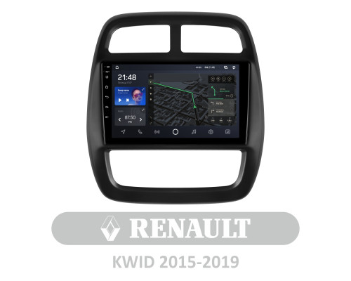 Штатна магнітола AMS T910 6+128 Gb Renault KWID 2015-2019 9