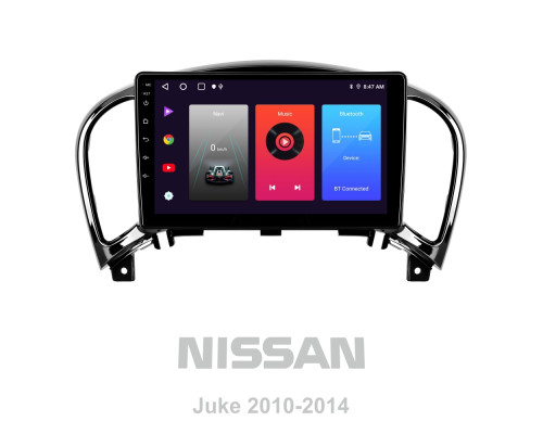 Штатна магнітола SIGMA F9216 ANDROID 10 2+32 Gb Nissan Juke 2010-2014 (B) 9