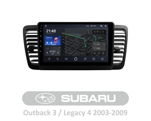 Штатна магнітола AMS T910 6+128 Gb Subaru Outback 3 Legacy 4 2003-2009 9