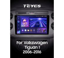 Штатна магнітола Teyes CC3 6+128 Gb з коловим оглядом 360° Volkswagen Tiguan 1 NF 2006-2017 (F1) black 9