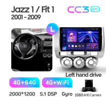 Штатна магнітола Teyes CC3 4+64 Gb Honda Jazz 1 GD Fit 1 2001 - 2009 9