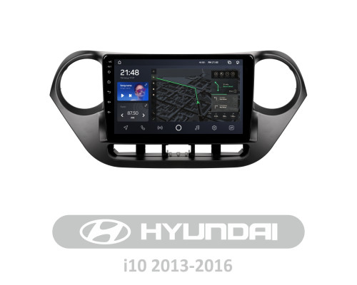 Штатна магнітола AMS T910 6+128 Gb Hyundai i10 2013-2016 9