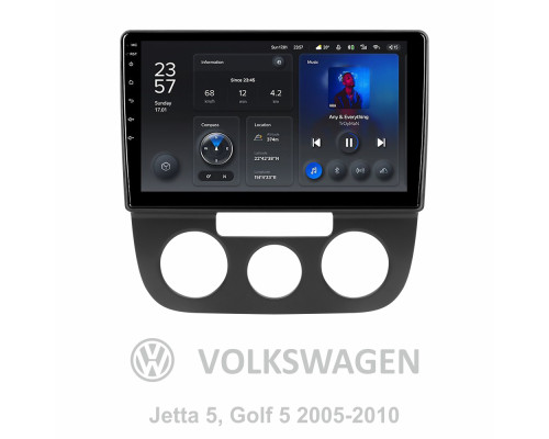 Штатна магнітола Teyes X1 2+32Gb Volkswagen Jetta 5, Golf 5 2005-2010 (F1) 10