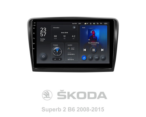 Штатна магнітола Teyes X1 2+32Gb Skoda Superb 2 B6 2008-2015 10