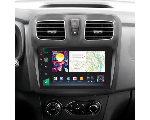 Штатна магнітола SIGMA PRO 98128 ANDROID 12 8+128 Gb 4G DSP Renault Logan 2 2012-2022 Sandero 2 2013-2022 (F1) (B) 9