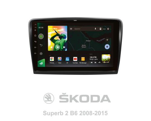 Штатна магнітола SIGMA X10232 ANDROID 10 2+32 Gb 4G DSP Skoda Superb 2 B6 2008-2015 10