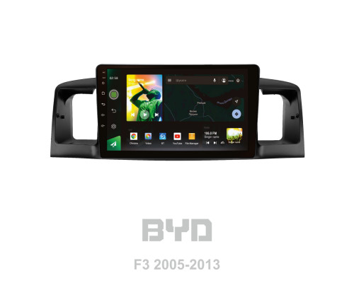 Штатна магнітола SIGMA X9464 ANDROID 10 4+64 Gb 4G DSP BYD F3 1 2005-2013 9