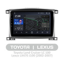 Штатна магнітола AMS T1010 6+128 Gb Toyota Land Cruiser LC 100-B 2002-2007 (C) 10