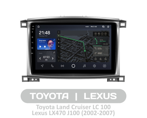 Штатна магнітола AMS T1010 6+128 Gb Toyota Land Cruiser LC 100-B 2002-2007 (C) 10