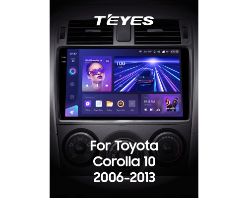 Штатна магнітола Teyes CC3 6+128 Gb Toyota Corolla 10 E140 E150 2006-2013 (A) 9