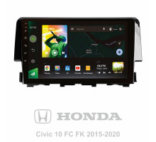 Штатна магнітола SIGMA X9232 ANDROID 10 2+32 Gb 4G DSP Honda Civic 10 FC FK 2015-2020 9