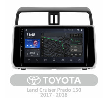 Штатна магнітола AMS T1010 6+128 Gb Toyota Land Cruiser Prado 150 2017-2018 10