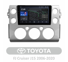 Штатна магнітола AMS T910 6+128 Gb Toyota FJ Cruiser J15 2006-2020 (F1) 9